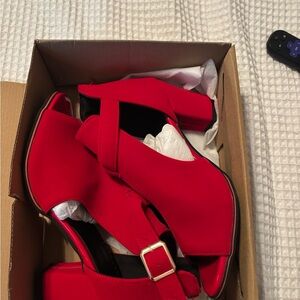 Elegant Red Women's Shoes